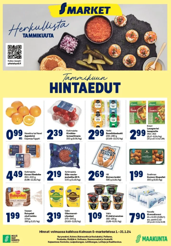 s market tarjoukset kajaani