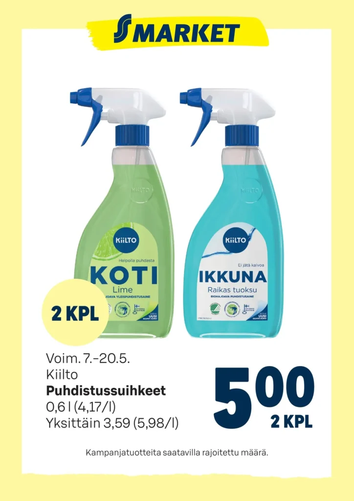 S-market Kiilto 7.5-20.5.2025