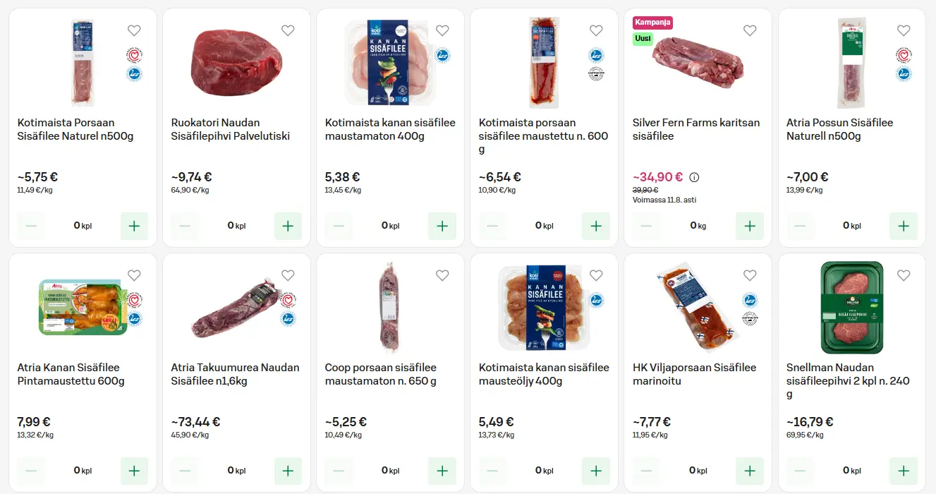 uusi sisäfile tarjous