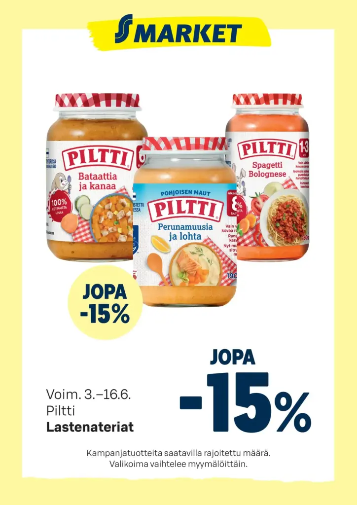 S-market Piltti 3.6-16.6.2026